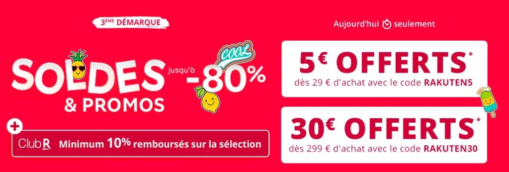 Codes promo sur Rakuten