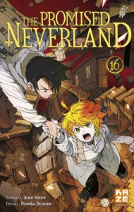 Couverture du tome 16 de The Promised Neverland chez Kazé mangas