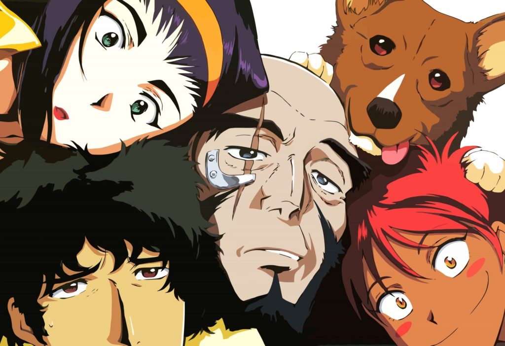 Cowboy Bebop, Spike, Faye, Jet, Ein, Ed