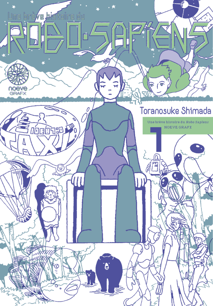 Couverture du tome 1 de Une brève histoire de Robo-Sapiens chez Noeve Grafx