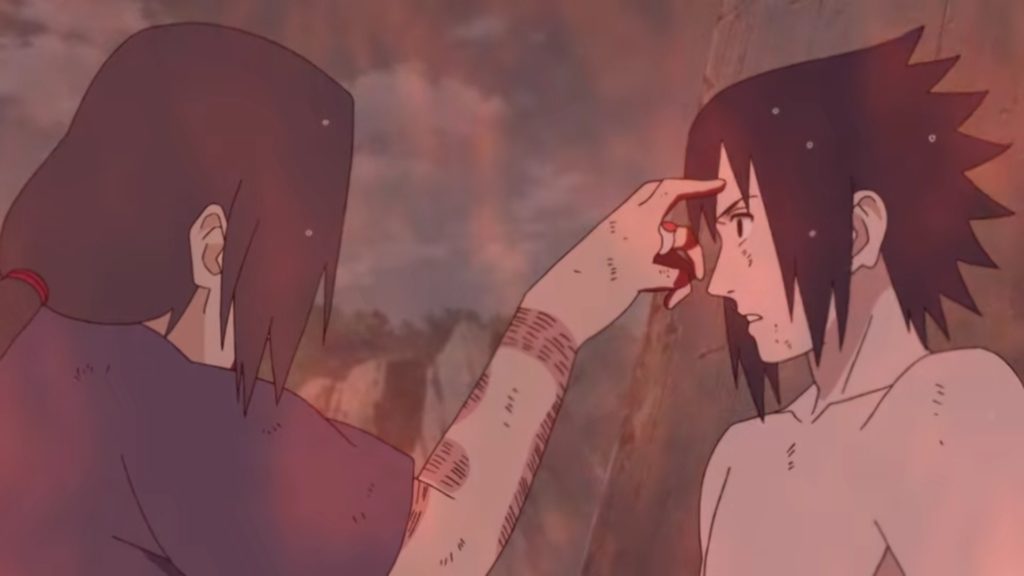 Sasuke et Itachi, dernière pichenette avant le trépas de Itachi