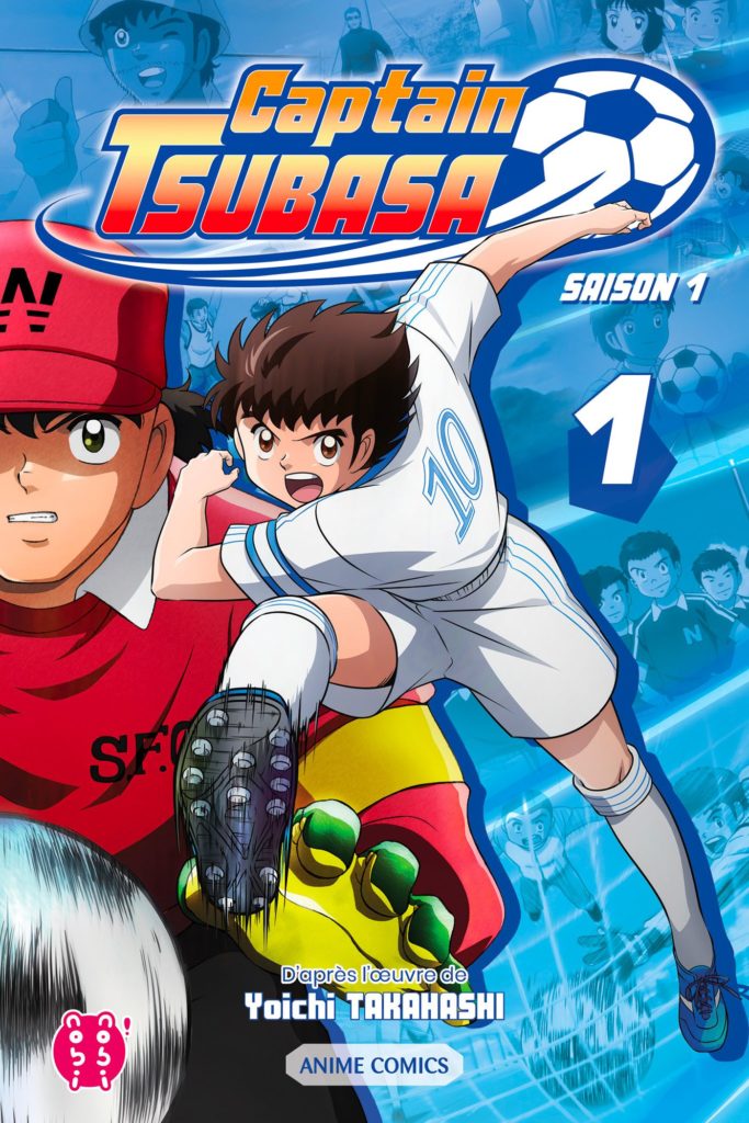 Couverture du tome 1 de Captain Tsubasa Anime Comics chez Nobi Nobi