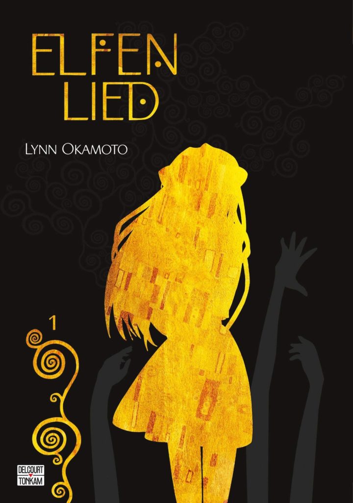 Couverture du tome 1 de l'édition double de Elfen Lied chez Delcourt/Tonkam