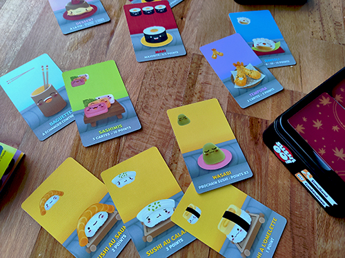 Cartes de Sushi Go