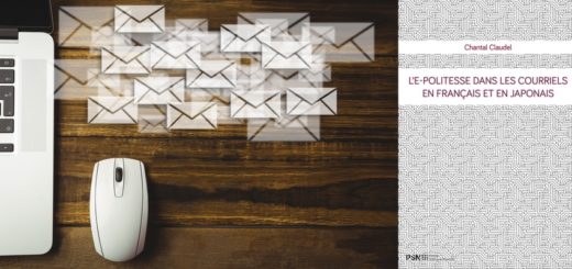 Composite image of laptop and mouse put on a desk with letter icons