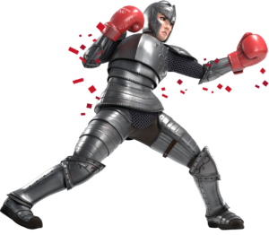 Un boxeur en mode chevalier dans le jeu vidéo Olympic Games Tokyo 2020