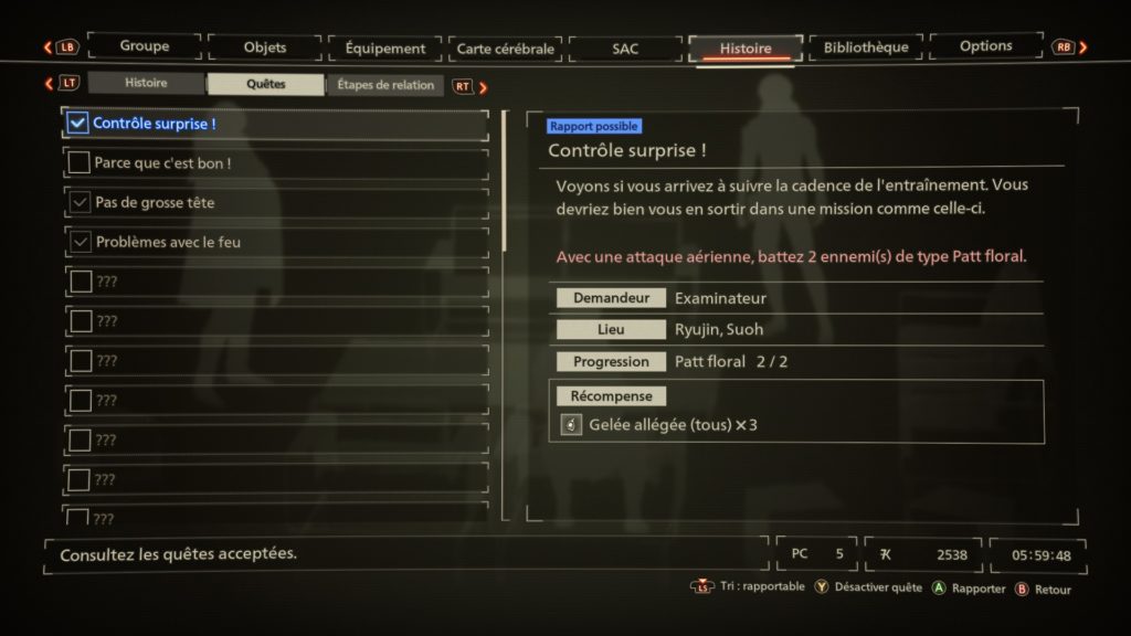 Scarlet Nexus - Quetes annexes