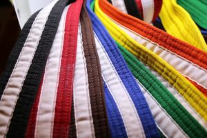 Les ceintures obi en différentes couleurs 