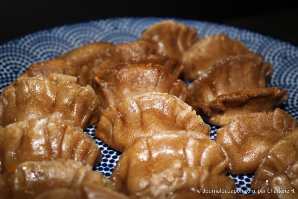Gyoza maison réalisée à partir de la wa kokoro care package