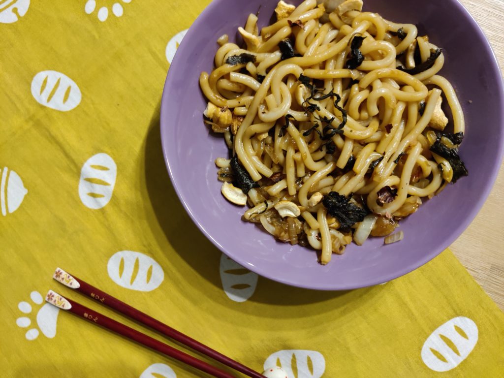 Nouilles Udon au thé des montagnes