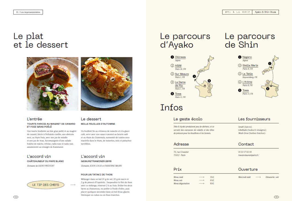 Pages illustratives bis du livre 30 chef.fes japonais.ses à Paris