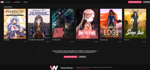 page d'accueil visualnovel.fr