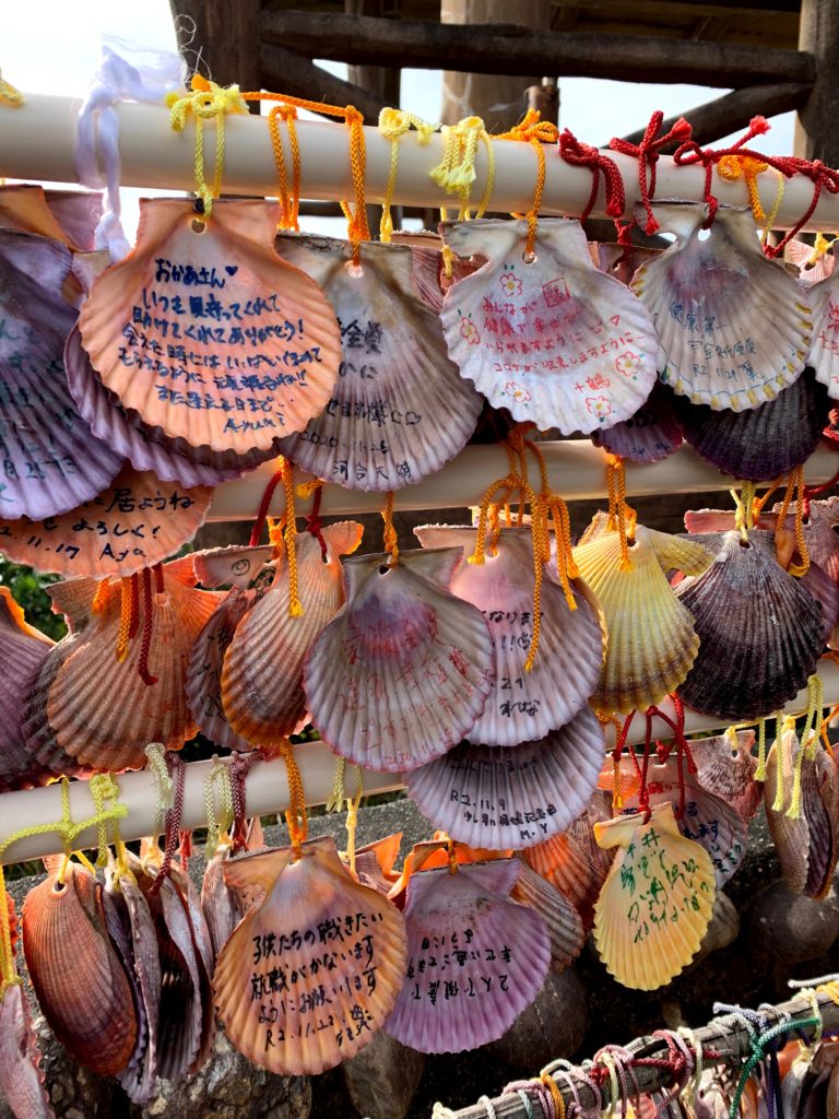 Ema en coquillages, observatoire d’Isobuemisaki