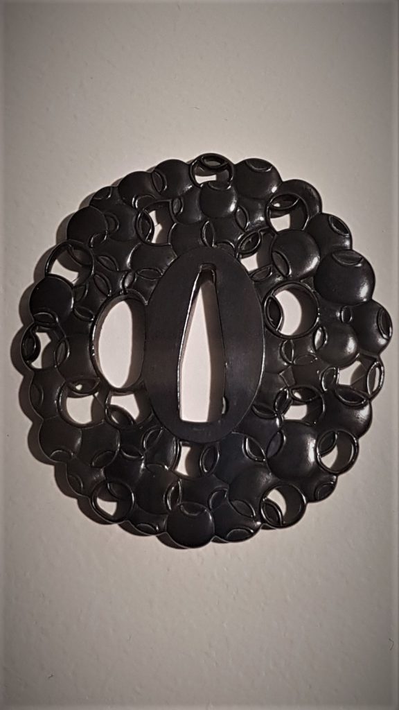 Tsuba cuivre et or