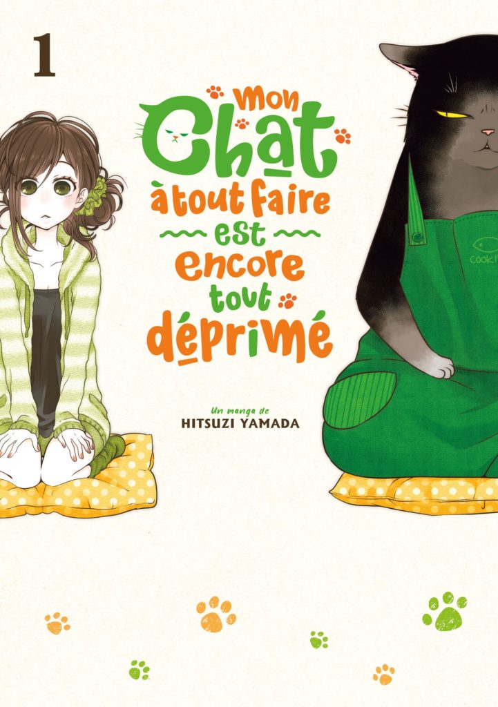 Couverture du tome 1 de Mon chat à tout faire est tout déprimé chez Meian