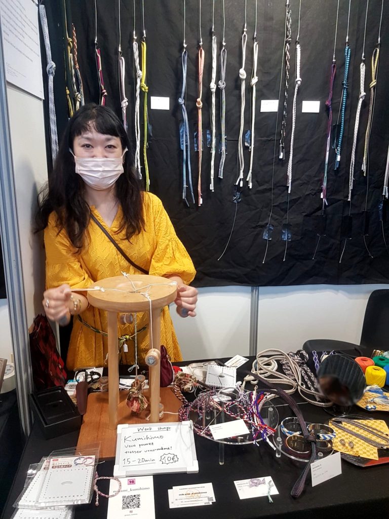 Stand de Mikami_kumihimo à Japan Expo - Pavillon Wabi Sabi ©Photo de David Maingot pour Journal du Japon