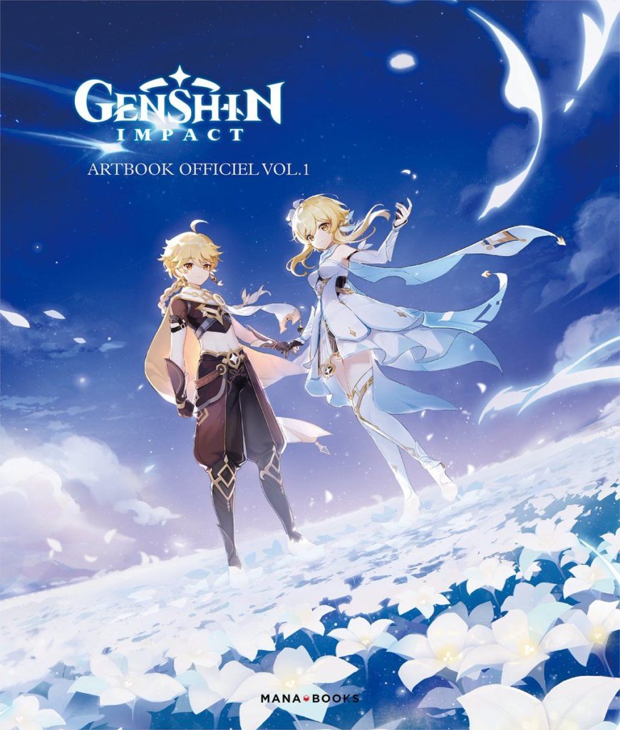 Couverture de l'artbook de Genshin Impact chez Mana Books