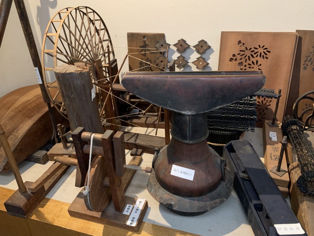 Arimatsu, musée du Shibori, matériel
