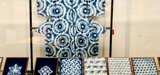Arimatsu, musée du Shibori, tentures