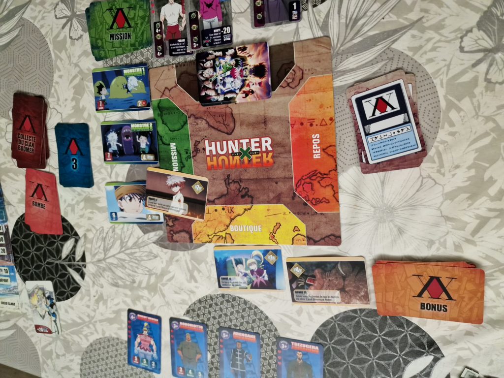 Photo prise d'une partie du jeu Hunter x Hunter, en route pour Greed Island