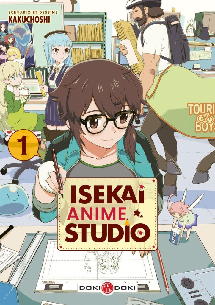 Couverture du tome 1 de Isekai anime studio chez Doki Doki