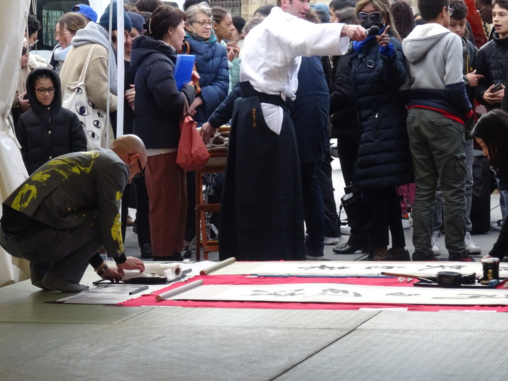 Calligraphe en pleine action