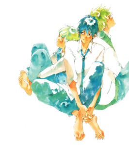 Deuxième illustration couleur de Le chant des souliers rouges par Mizu Sahara