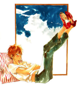 Illustration couleur de Le chant des souliers rouges par Mizu Sahara