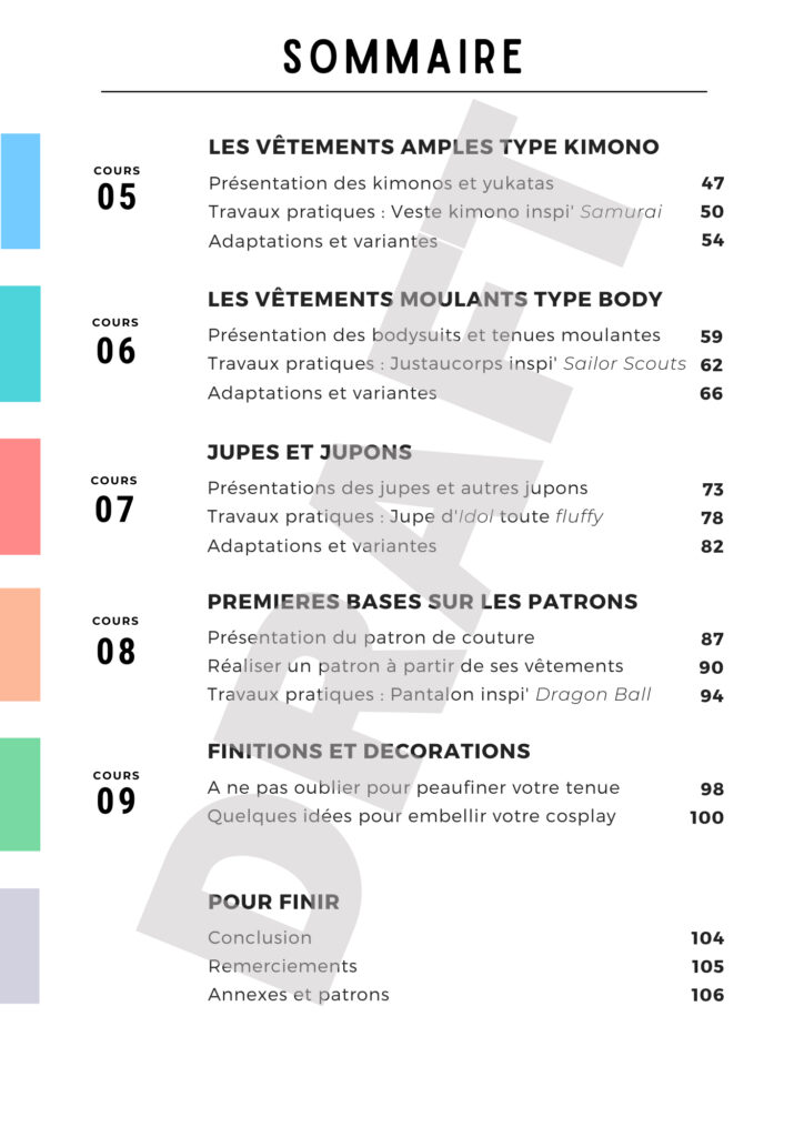 sommaire guide débutant cosplat