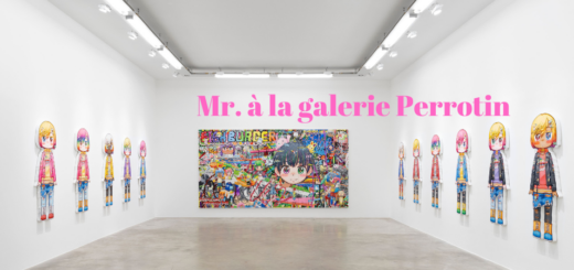Vue de l'exposition de Mr. Invoke It and a Flower Shall Blossom à la galerie Perrotin, Paris, 2024. Photo: Claire Dorn ©2024 Mr./Kaikai Kiki Co., Ltd. All Rights Reserved. Courtesy of the artist and Perrotin