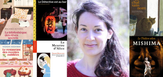 La traductrice et les couvertures de ses livres