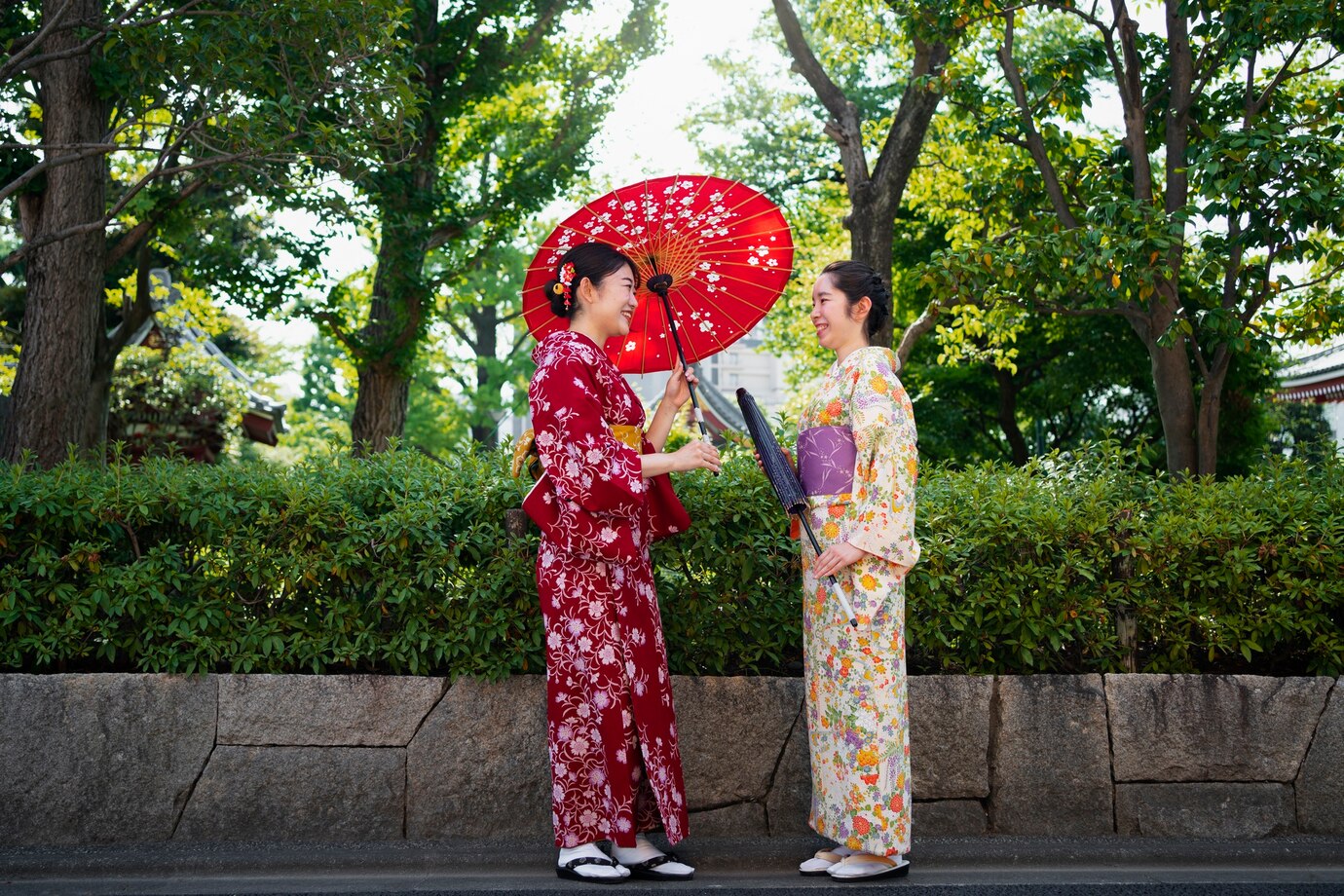 Femme parapluie Japon