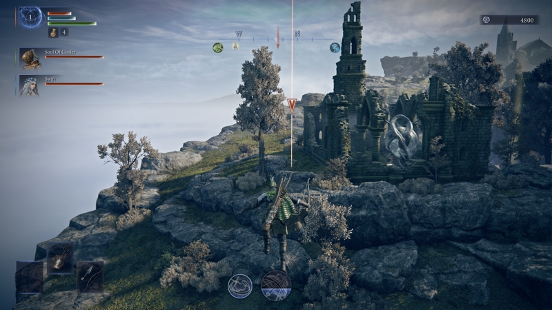 L’œil perçant bondit en direction d'une église.