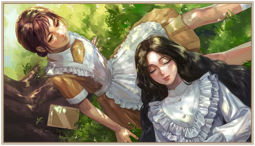 Illustration montrant aria et Ichiko - Iwakura Aria