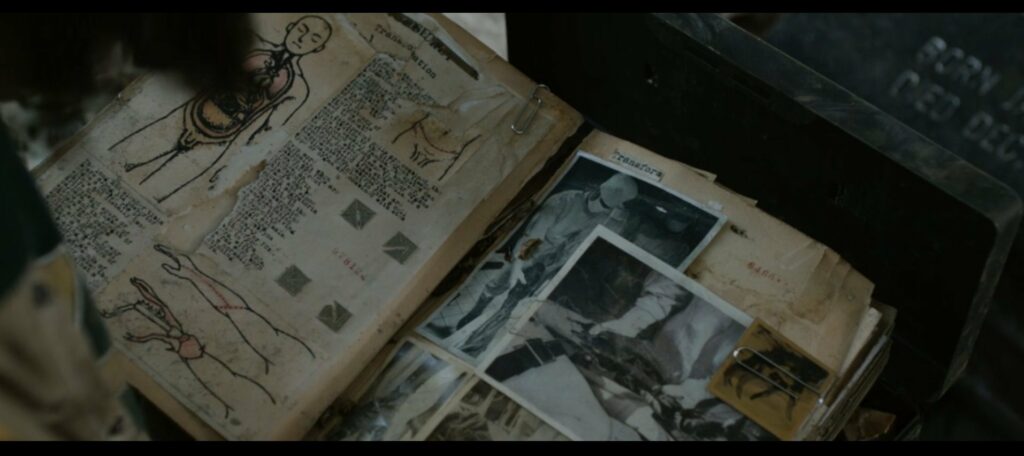 Dossier où figurent les photos de l'opération du roi de la création