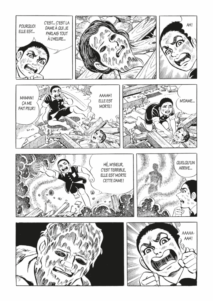 Page de Gen aux pieds nus déchirante