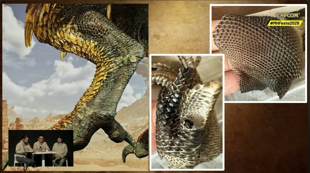 Modélisation de la peau du Rey Dau à partir de véritables mues de lézard