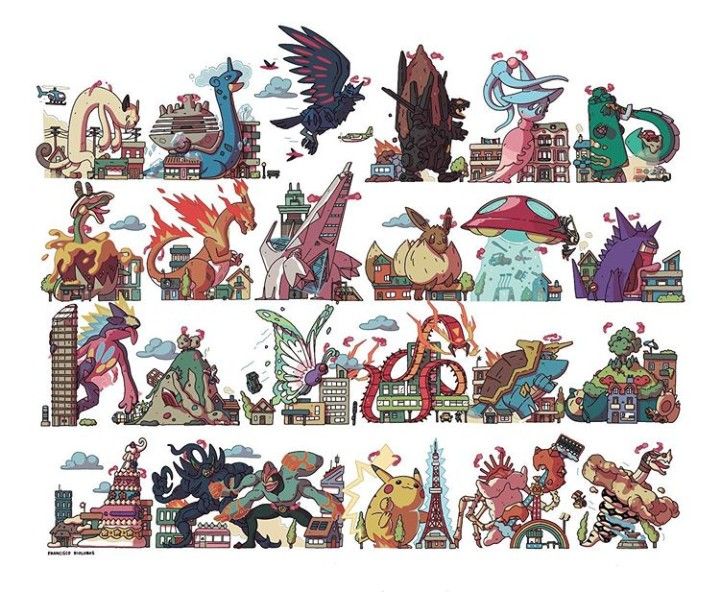 Les Gigamax de la 8ᵉ génération transforment vos Pokémon iconiques en géants mais attention, cette forme ne dure que 3 tours en combat, contrairement aux Méga-Évolutions permanentes pendant un combat ! © The Pokémon Company