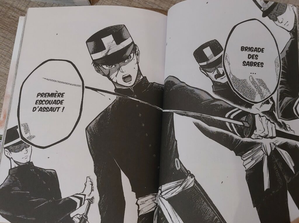 La brigade des sabres, la battotai intervient contre les samouraïs de Saigô Takamori lors de la bataille de Shiroyama. Dans Forlorn Hope -  chez Kommiku.