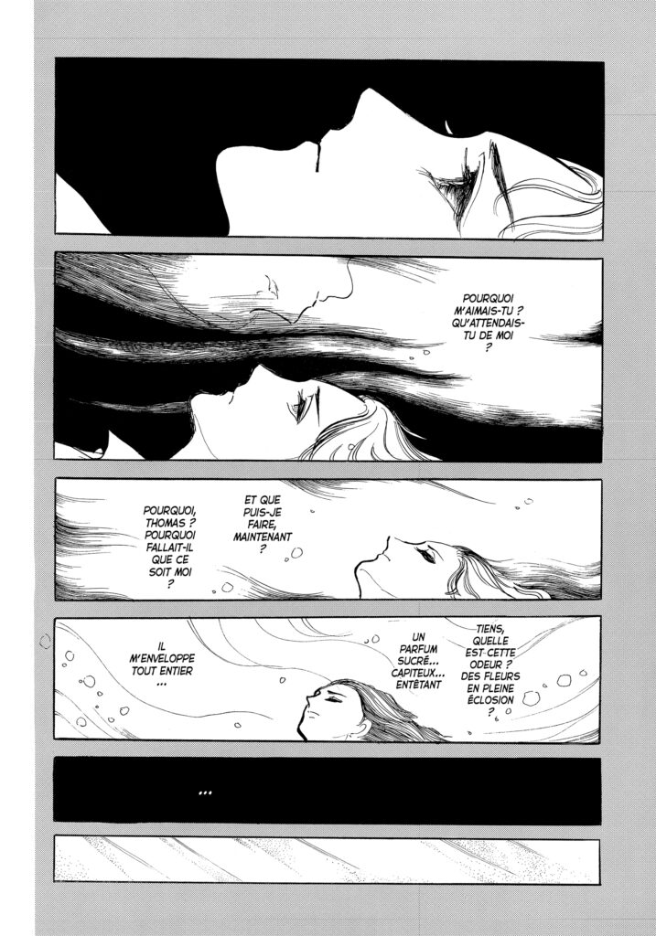 Planche issue du Coeur de Thomas, on y voit Julusmole qui s'interroge sur les motivations de Thomas a l'aimer 