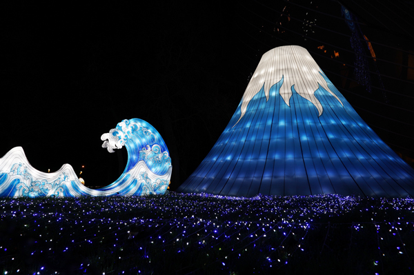 Le mont Fuji et sa vague, Le Jardin des Songes ©Rokusan.fr pour Journal du Japon