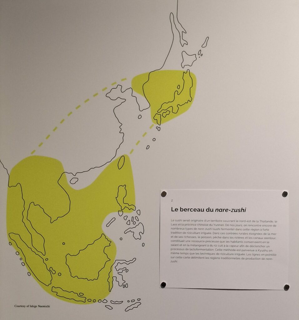 Carte du berceau du nare-zushi