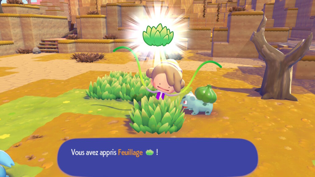 Une des nombreuses capacités que vous allez pouvoir apprendre ! © Game Freak & Omega Force