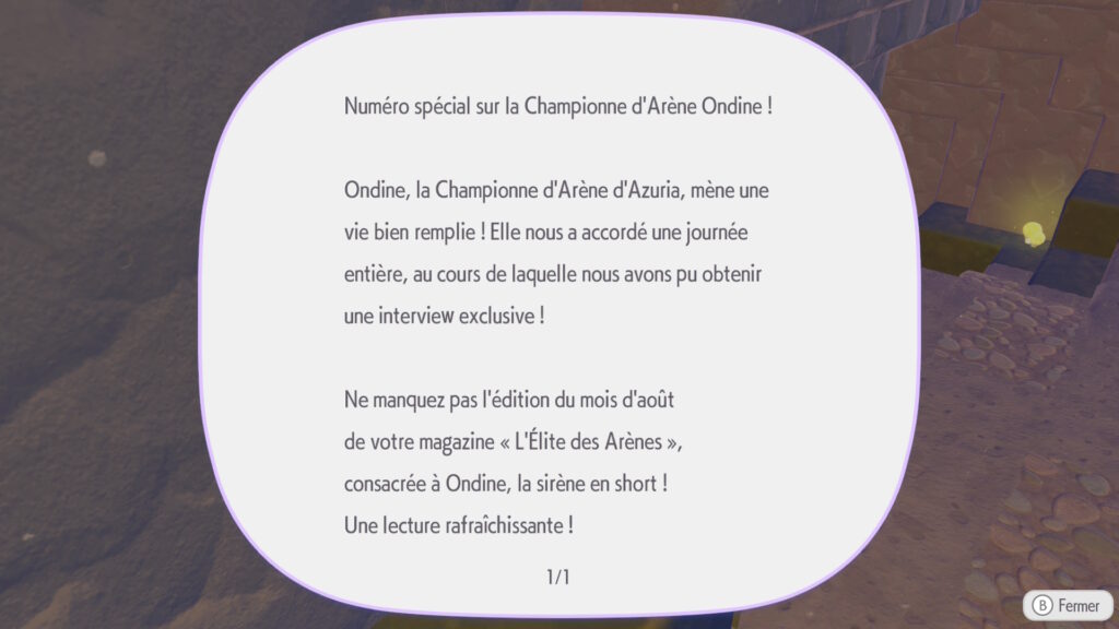 News exclusive sur Azuria. © Game Freak & Omega Force