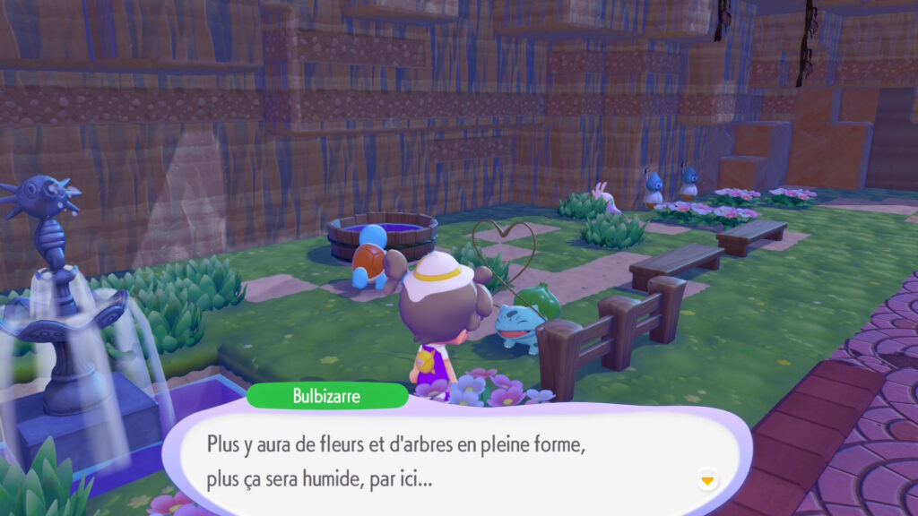 Un Bulbizarre au milieu des plantes est un Bulbizarre heureux ! © Game Freak & Omega Force