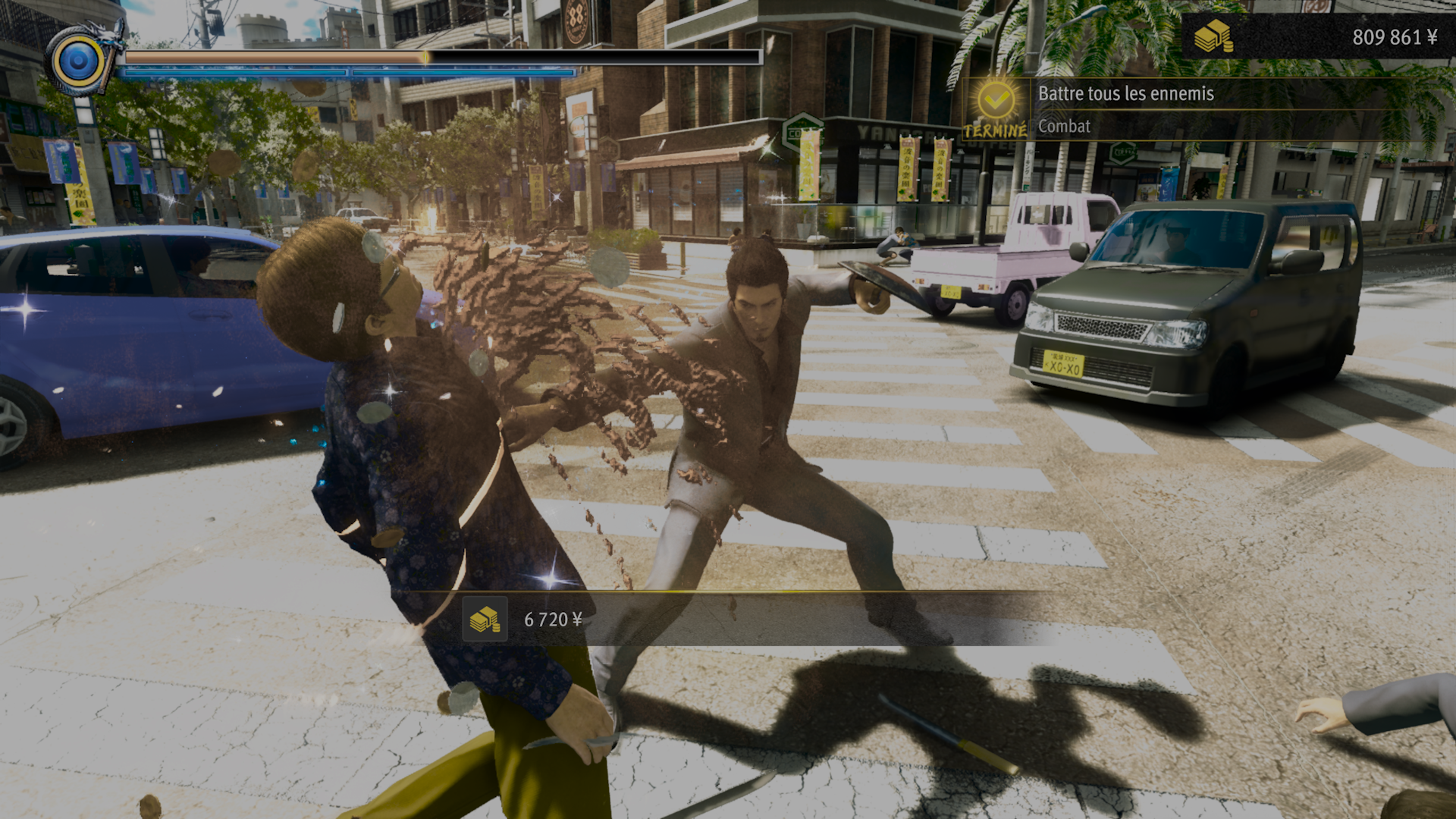 Un finish move bien sanglant...
Yakuza Kiwami 3 & The Dark TIes ©SEGA 2026