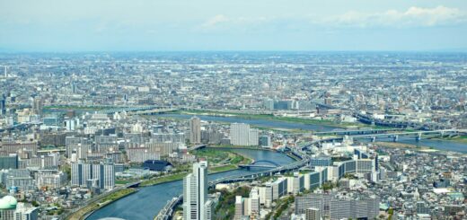 Vue aérienne de Tokyo