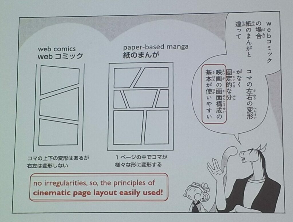 Un nouveau support de lecture qui explique les changements dans la mise en page des mangas