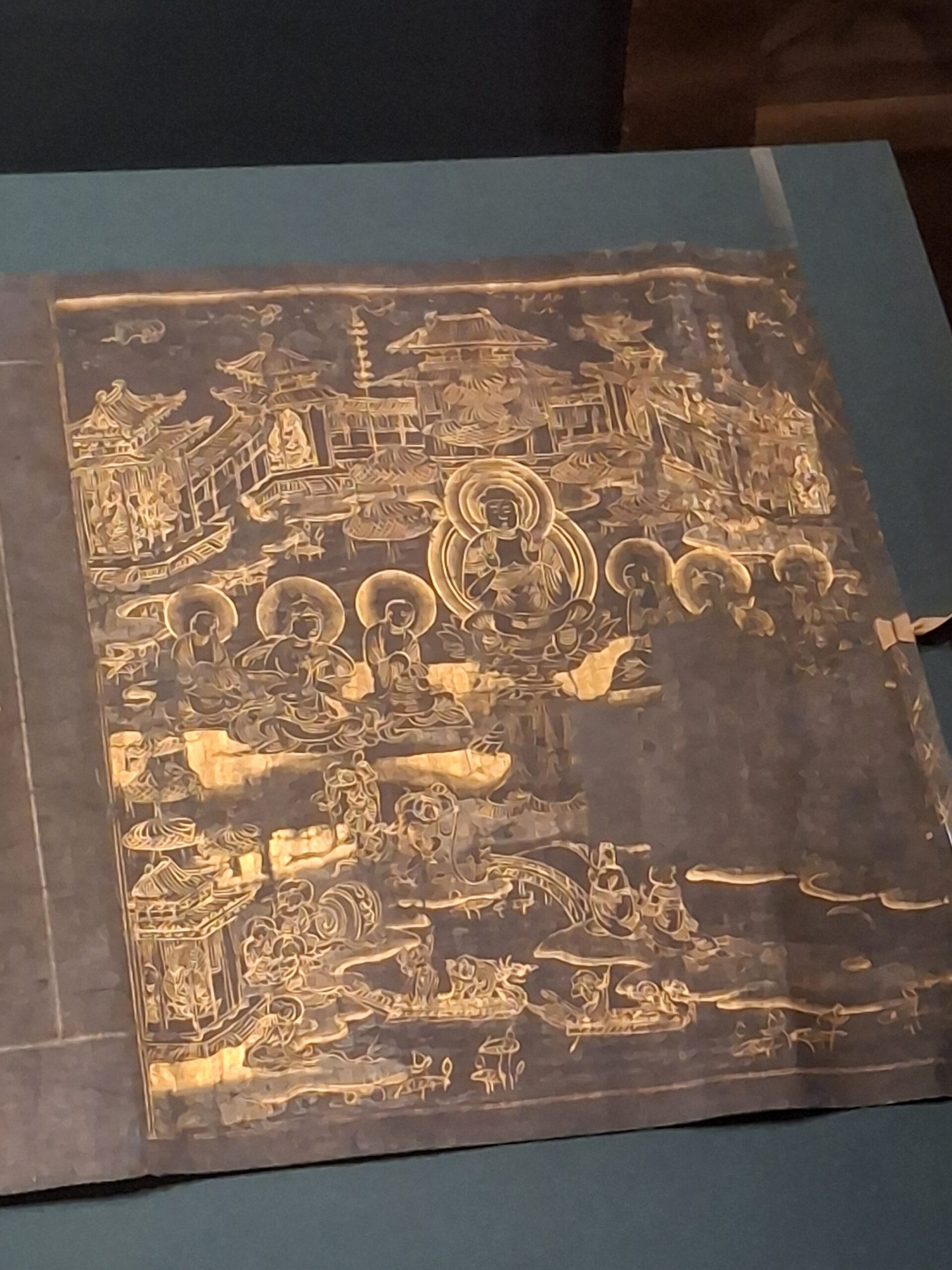 Sûtra du cœur avec le bouddha Amida de la Terre pure ©David Maingot pour Journal du Japon