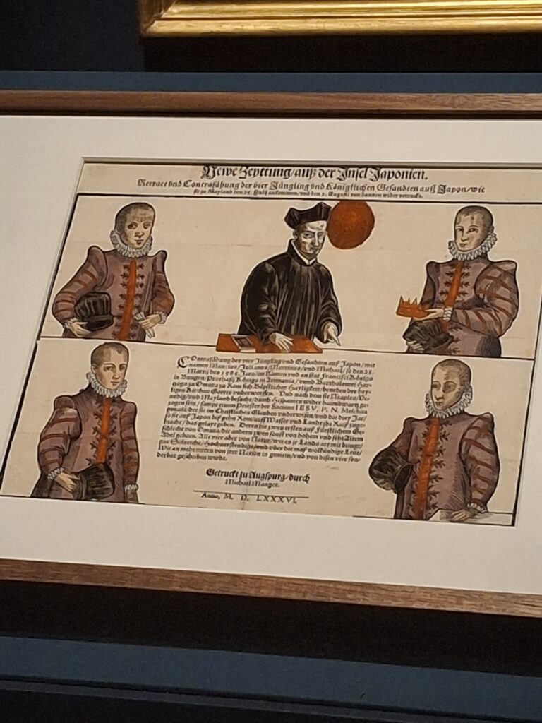 Ambassade de Tenshô annoncée dans la presse allemande en 1586 ©David Maingot pour Journal du Japon